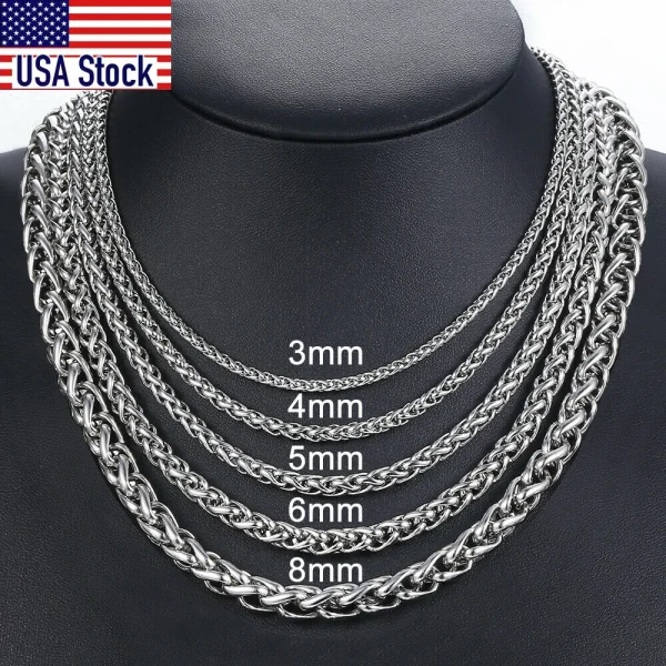 Men Women Stainless Steel Necklace