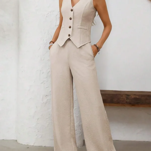 Women's Linen Suit Set