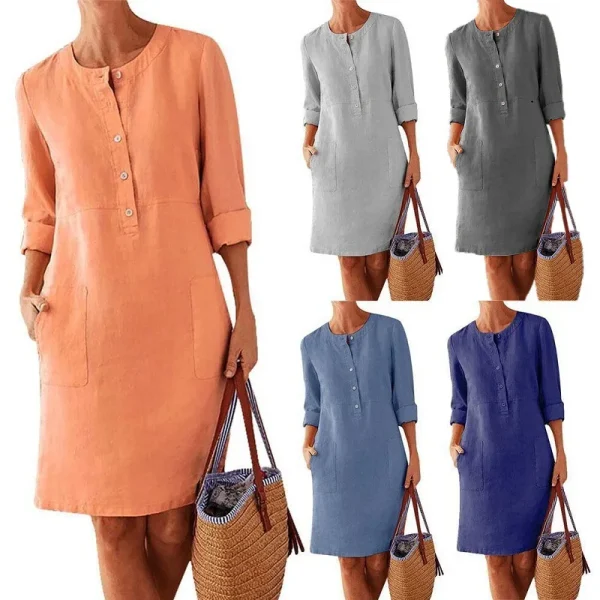 Long Sleeve Tunic Dress for Women