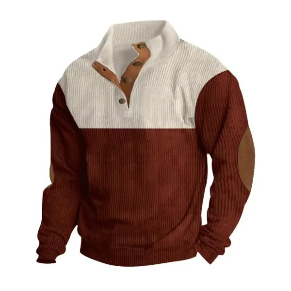 Pullover Corduroy Hoodie for Men